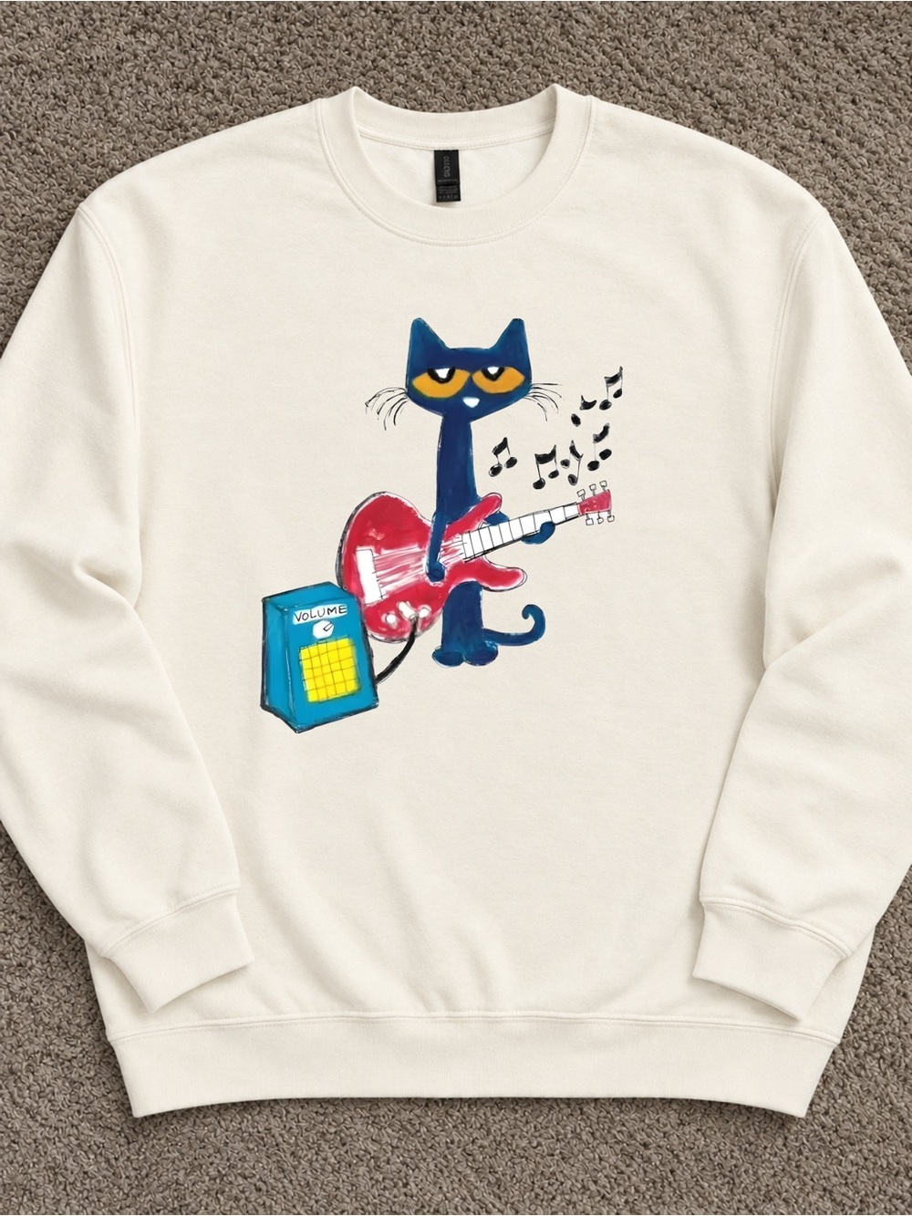 The Cat Graphic Tee, Vintage Style Funny Music T-Shirt